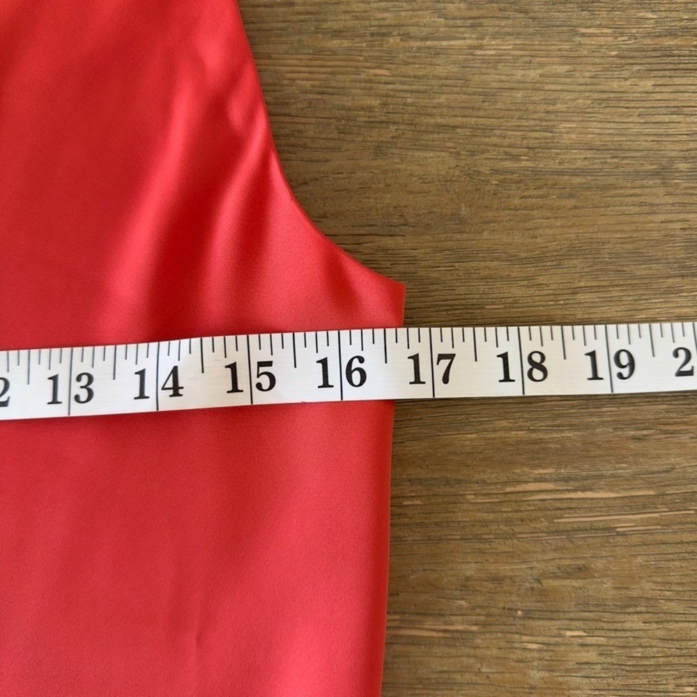 Aritzia Babaton Fonda Satin Midi Dress-Cowl Neck Sexy Slip Dress-Poppy Red-Sz Sm - Picture 9 of 15
